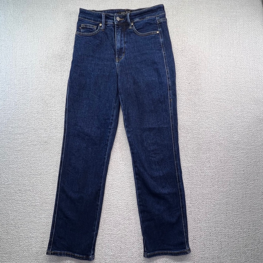 Judy Blue Dark Wash High Waisted Straight Leg‎ Jeans Women's Size 9